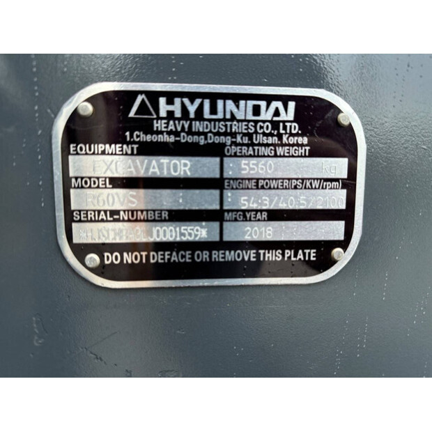 2018 Hyundai R60VS-45416964