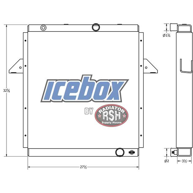 Radiator - Aluminum Ford New-45419254