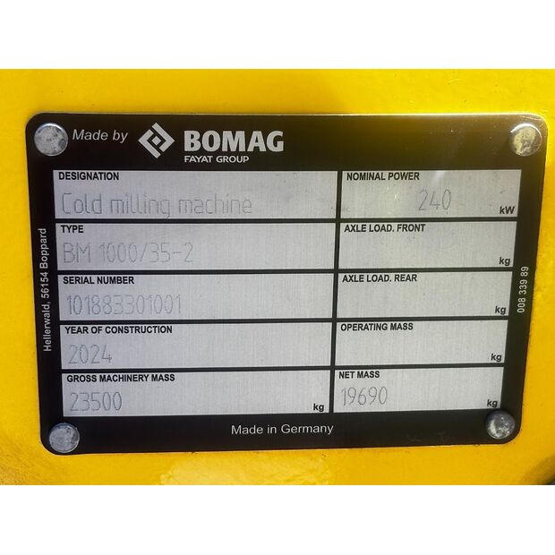 BOMAG BM 1000/35-2-45420343