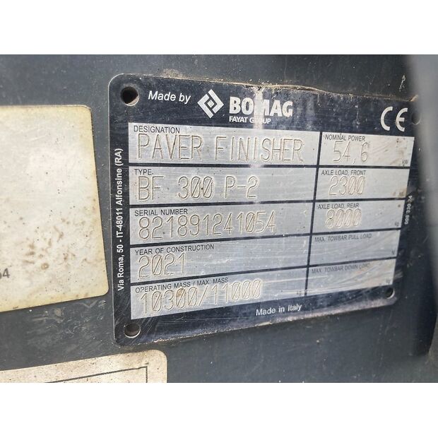 BOMAG BF 300 P-2-45420390