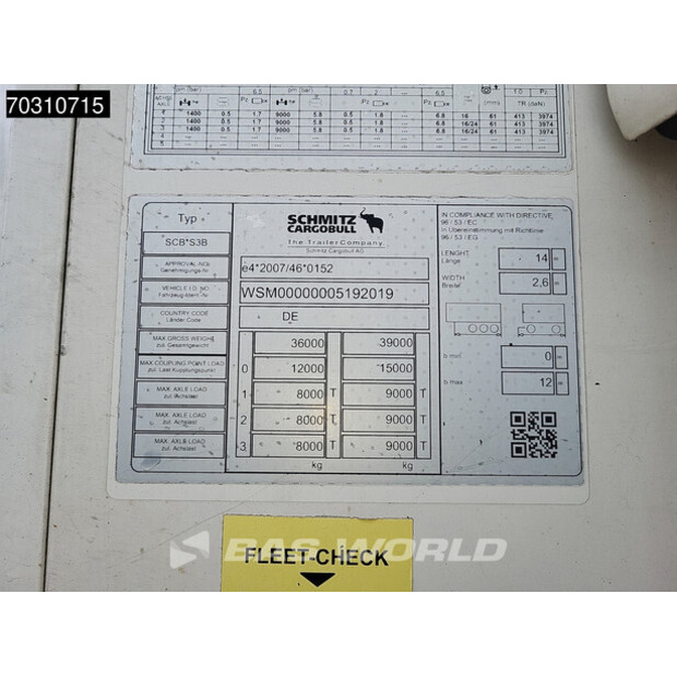 2018 Schmitz Cargobull SCB*S3B-45422637