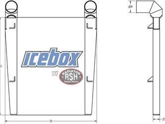 Image de Refroidisseur d'air de suralimentation Charge Air Cooler HME New