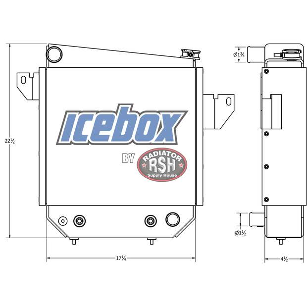 Radiator - Aluminum كوبوتا جديد-45424078