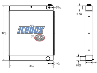 Image for Radiator - Aluminum Radiator - Aluminum Versatile New