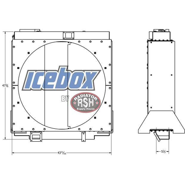 Radiator-SOH Caterpillar New-45424947
