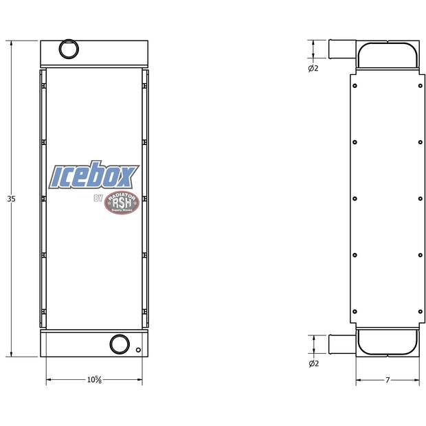 Radiator - Aluminum كاتربيلر جديد-45425056