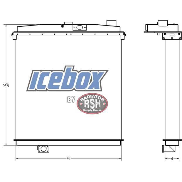 Radiator-BOH كاتربيلر جديد-45425721