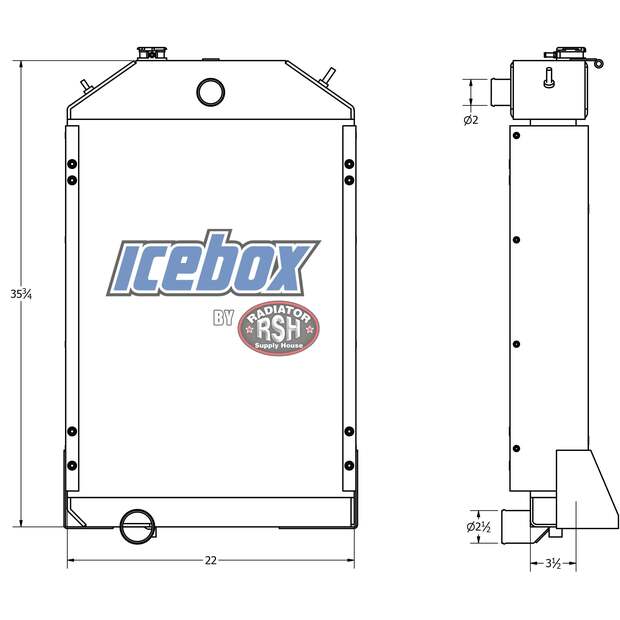 Radiator - Aluminum JOHN DEERE New-45425985