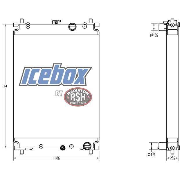 Radiator - Aluminum YANMAR New-45431661