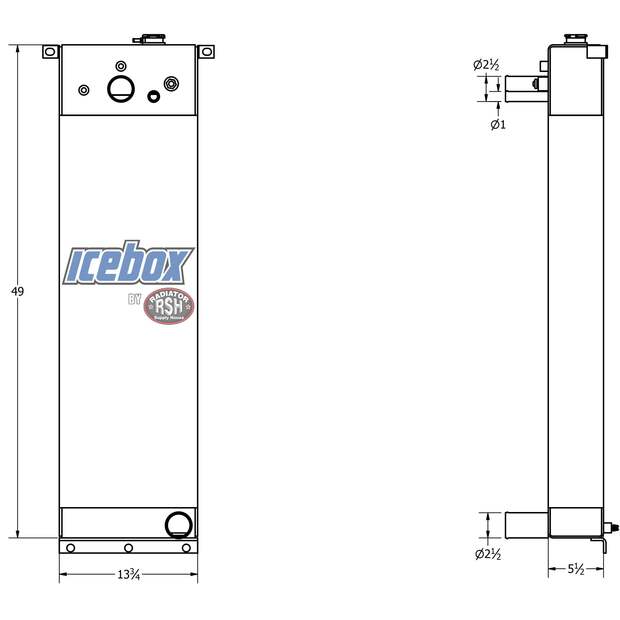 Radiator - Aluminum MADILL New-45441514