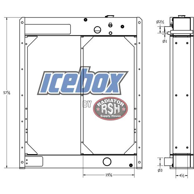 Radiator - Aluminum Frac جديد-45441780