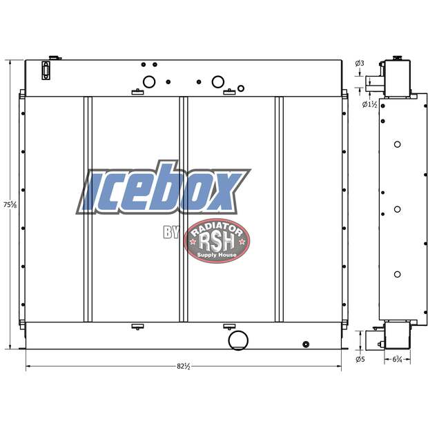 Radiator - Aluminum Onan New-45441995