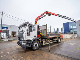 Image de CAMIONS À PLATEAU 2008 Iveco EUROCARGO 190E30-E5- FASSI 110 A2.3
