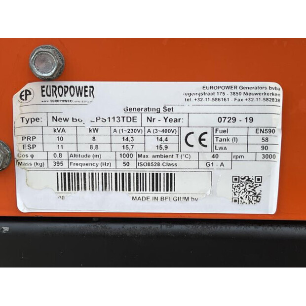 2019 Europower EPS113TDE-45466521