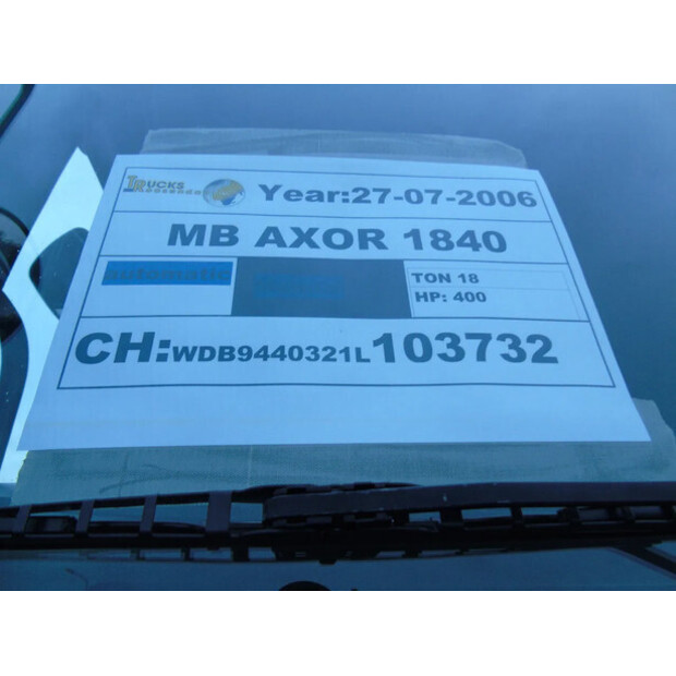 2006 Mercedes-Benz Axor 1840-45469482