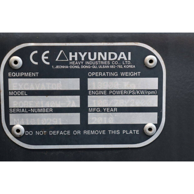 2010 Hyundai Robex 140W-7A-45469548