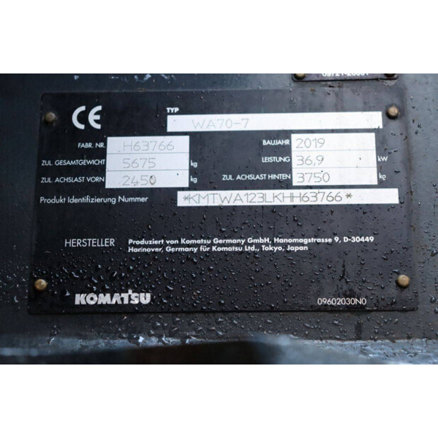 2019 Komatsu WA70-7-45471299