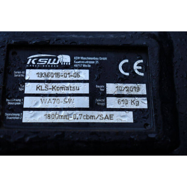 2019 Komatsu WA70-7-45471353
