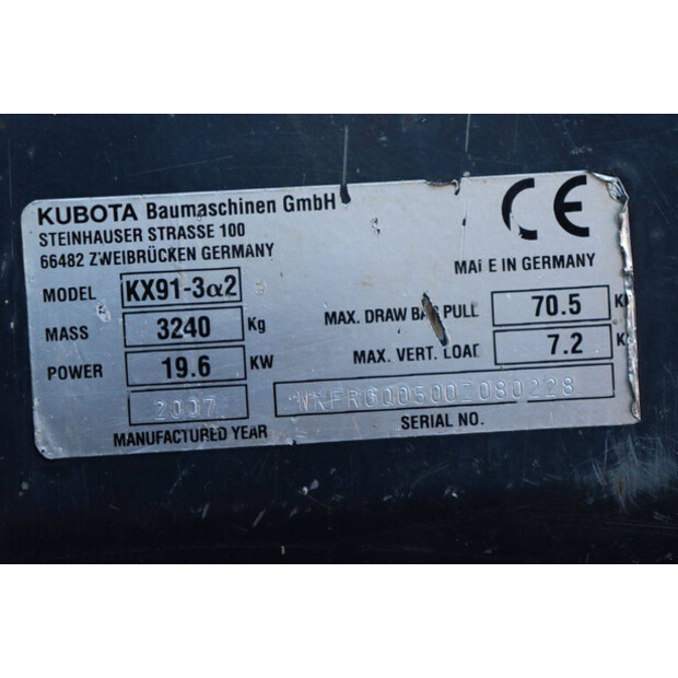 2007 كوبوتا KX91-3α2-45471766