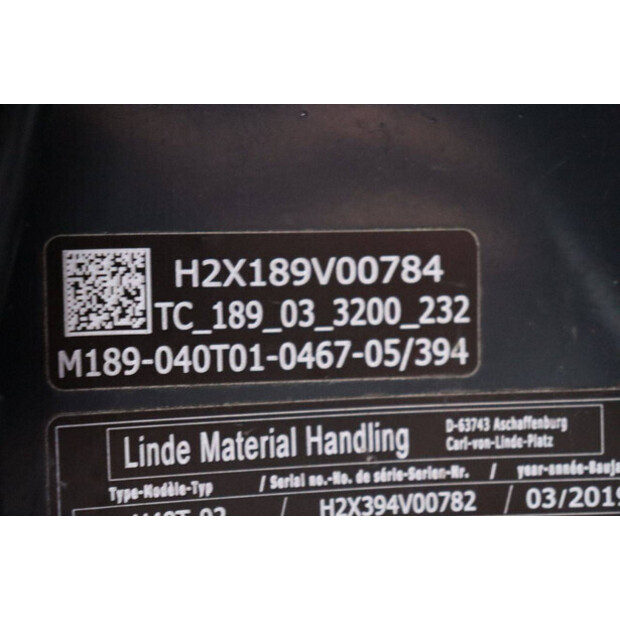 2019 Linde H40T-02-45471959