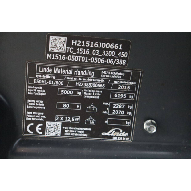 2018 Linde E50HL-01/600-45472763