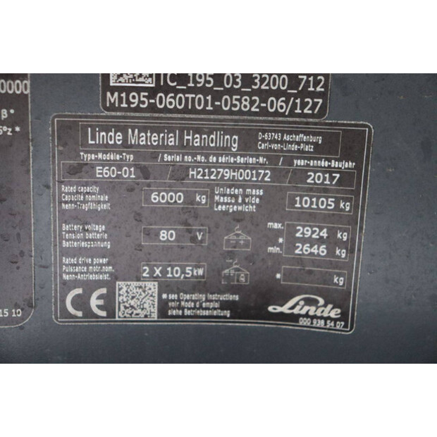 2017 Linde E60-01-45472806