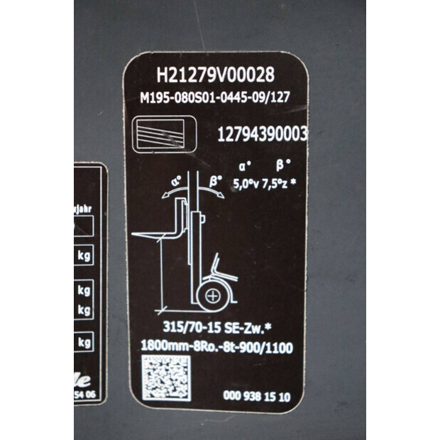 2019 Linde E80-01/900-45472953