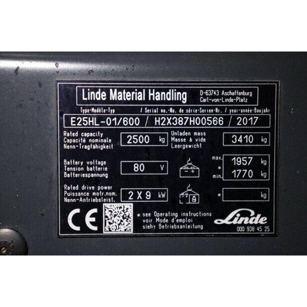 2017 Linde E25HL-01/600-45473377