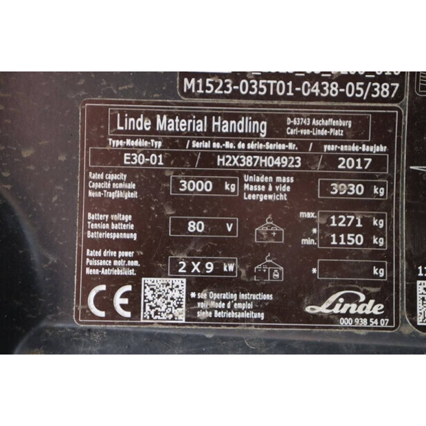2017 Linde E30-01-45473482