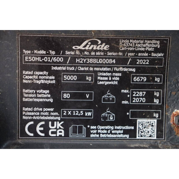 2022 Linde E50HL-01/600-45473849
