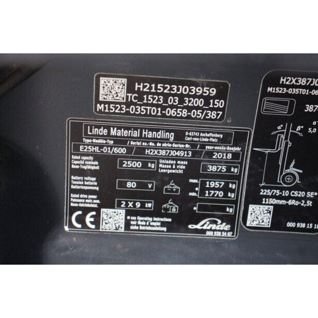 2018 ليندي E25HL-01/600-45474156