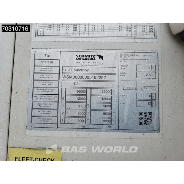 2018 Schmitz Cargobull SCB*S3B-45487456