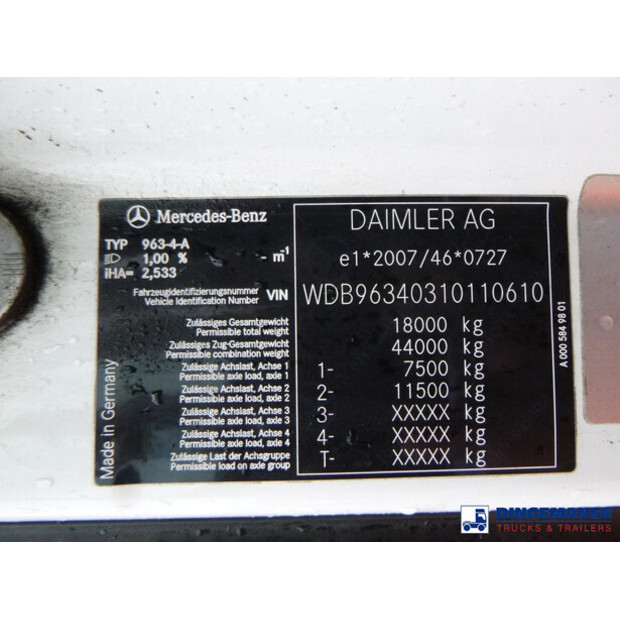 2016 Mercedes-Benz Actros 1843-45488245