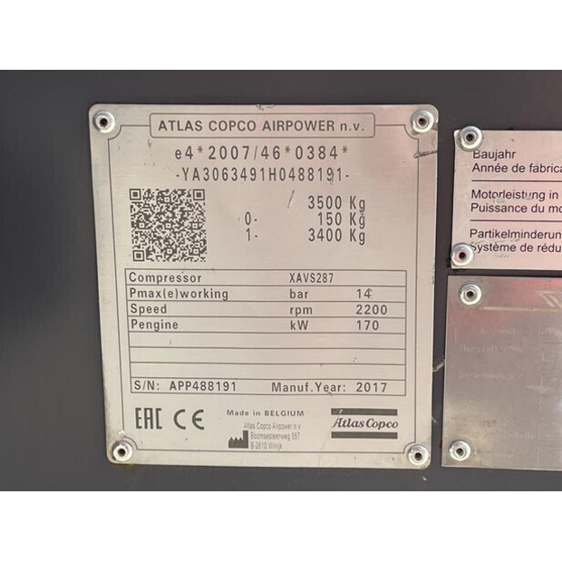 2017 Atlas-Copco XAVS 287-45492871