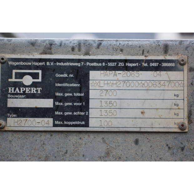 1999 Hapert H2700-04-45495504