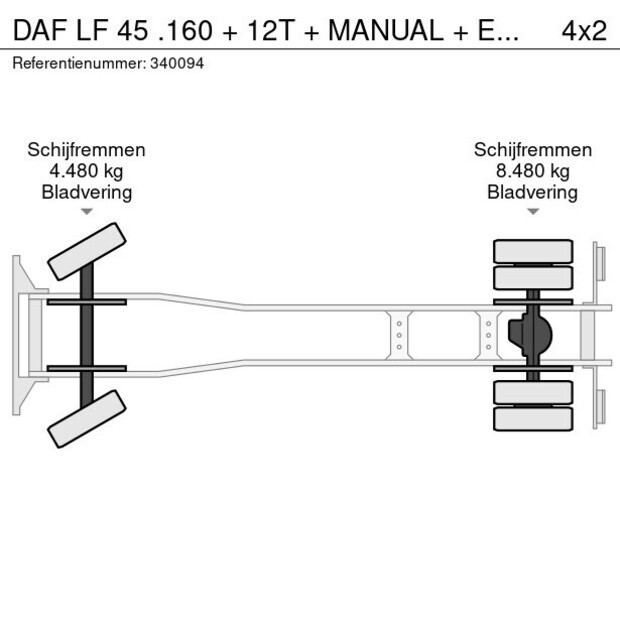 2008 DAF LF 45.160-45549158