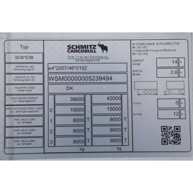 2020 Schmitz Cargobull SCB S3B-45550939