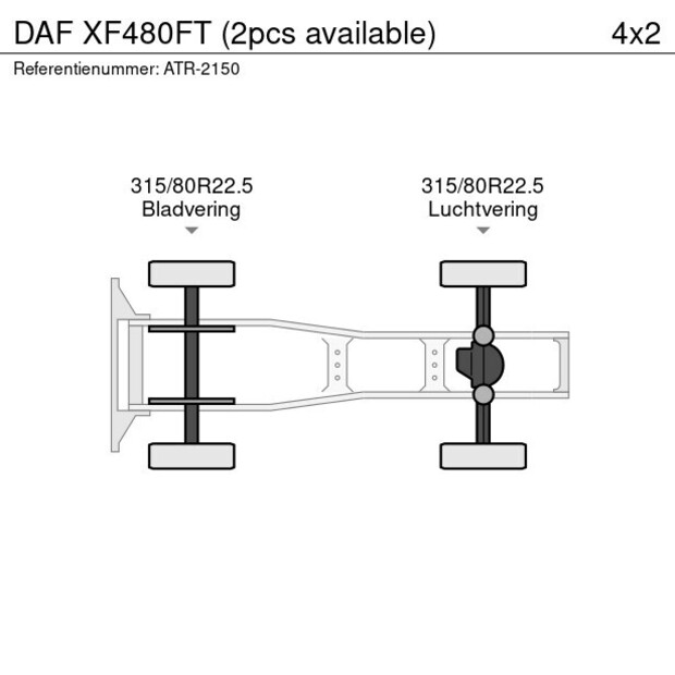 2019 DAF XF480 FT-45552244