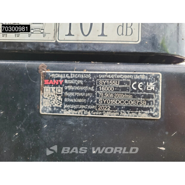 2022 SANY SY155U-45555566