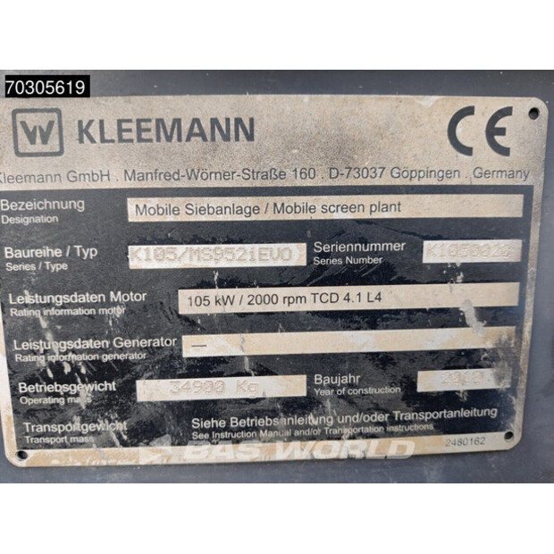 2018 كليمان K105/MS9521EVO-45575106