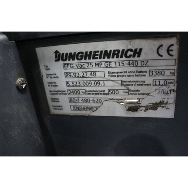 2003 Jungheinrich EFG-Vac 25-45575364