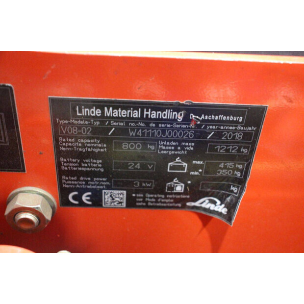 2018 Linde V08-02-45576270
