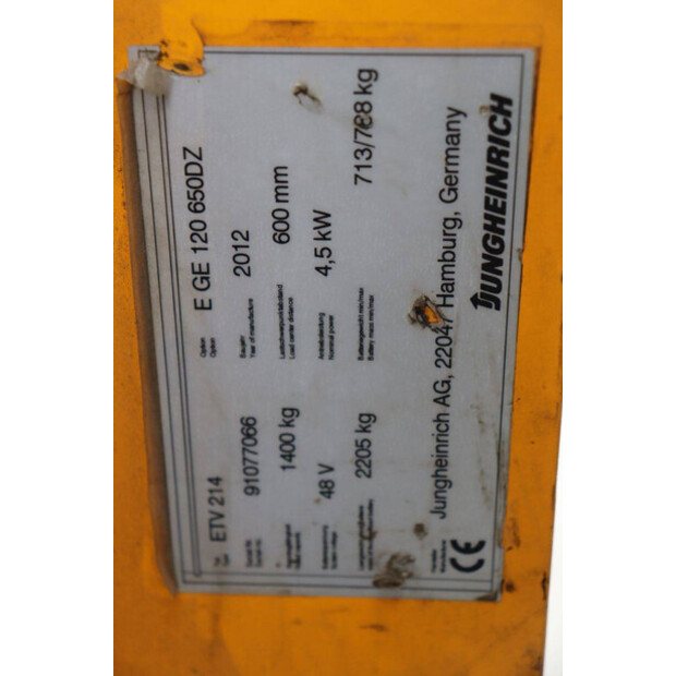 2012 Jungheinrich ETV 214-45576767