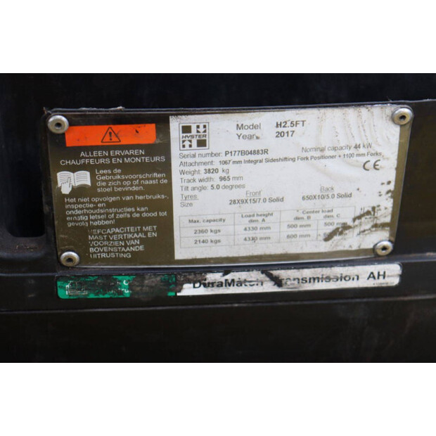 2017 Hyster H2.5FT-45577404