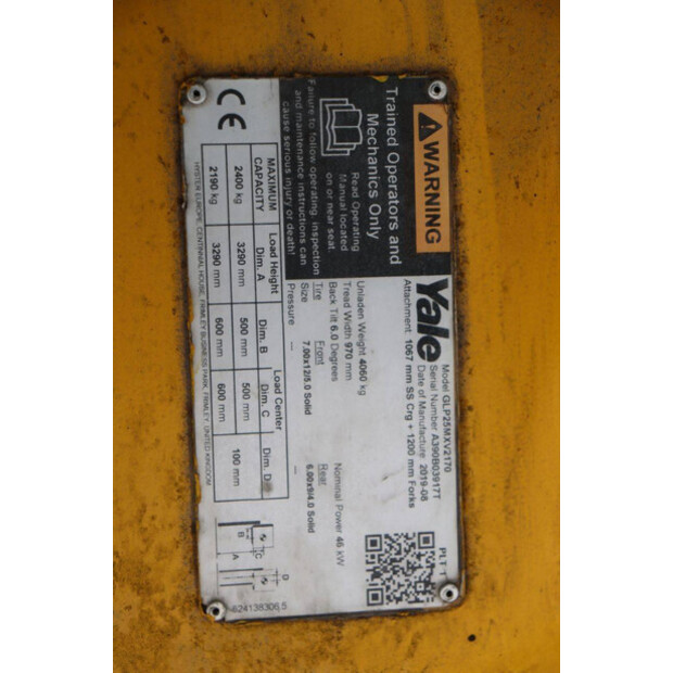 2019 يال GLP25MXV2170-45578184