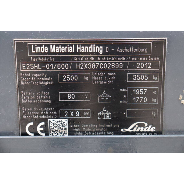 2012 Linde E25HL-01/600-45578801