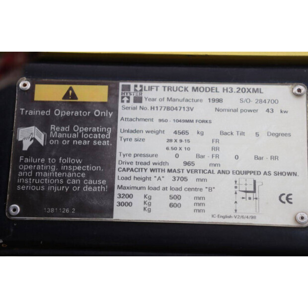 1998 Hyster H3.20XML-45579205