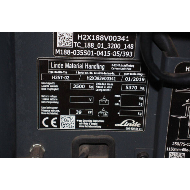 2019 Linde H35T-02-45581764