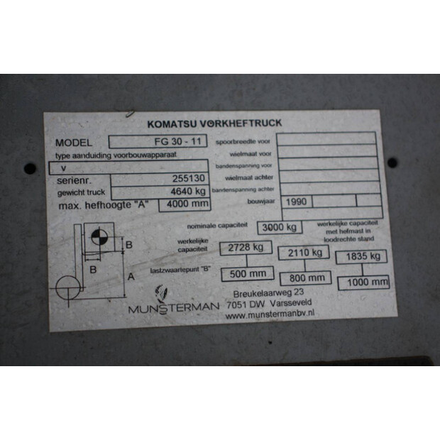 1990 كوماتسو FG 30-11-45581805