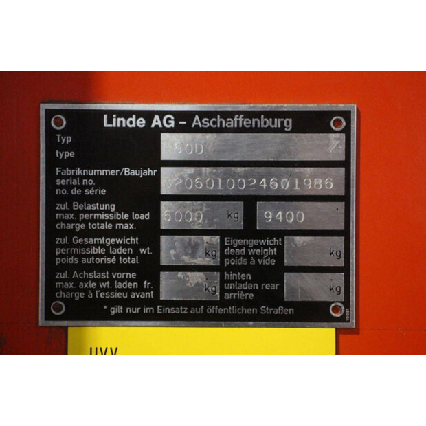 1986 Linde H60D-45582186